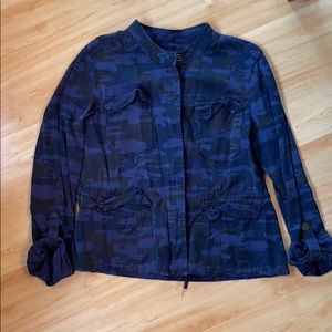 Blue camo utility jacket